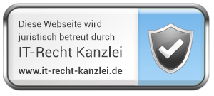 Juristisch betreut durch IT-Recht Kanzlei